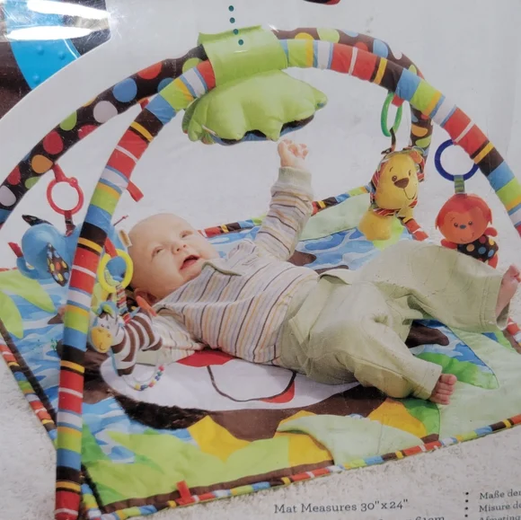 Sensory Play Mat Blanket Activity Gym with unique textures Little Lion 0m-5m NEW
